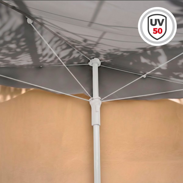Sombrilla de pared gris terraza o jardín 160x100 cm Aktive | Distria