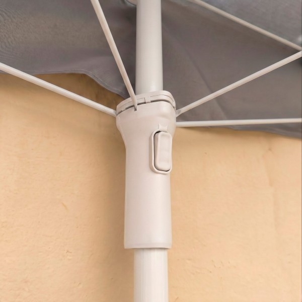 Sombrilla de pared gris terraza o jardín 160x100 cm Aktive | Distria