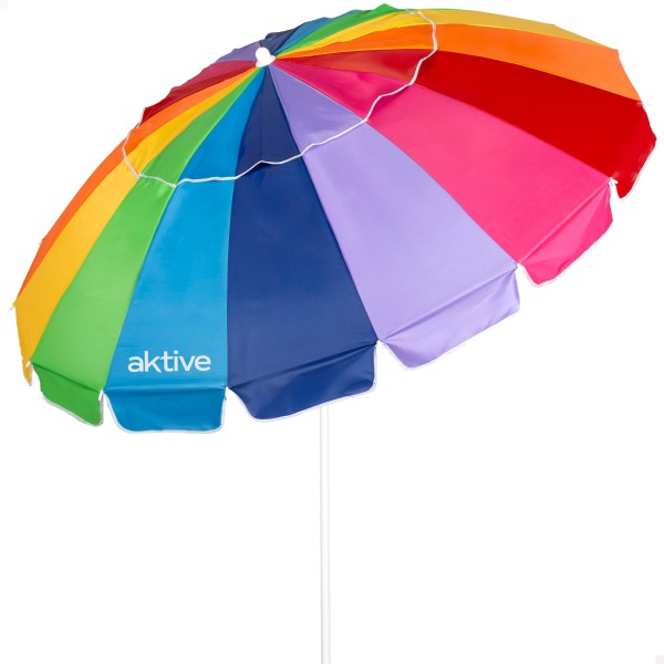 Sombrilla de playa multicolor D200 cm UV50 Aktive | Distria