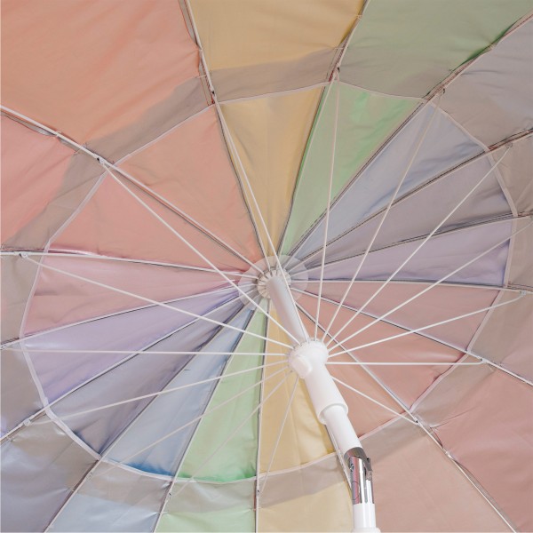 Sombrilla de playa multicolor D200 cm UV50 Aktive | Distria