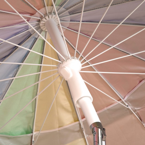 Sombrilla de playa multicolor D200 cm UV50 Aktive | Distria