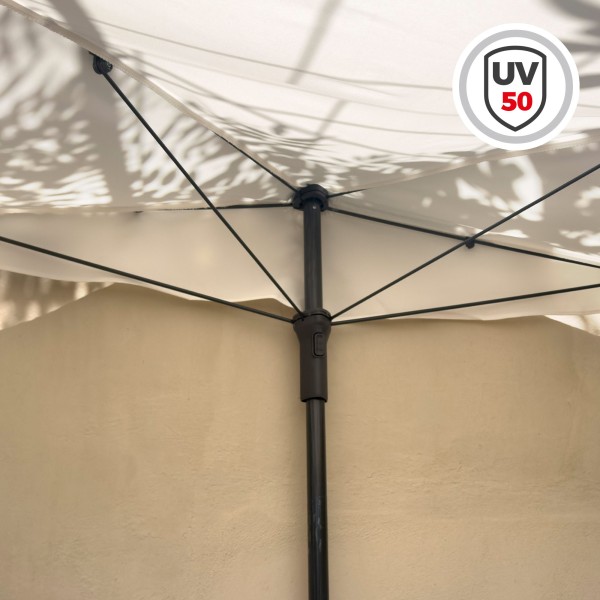 Sombrilla de pared para terraza o jardín 160x100 cm Aktive | Distria