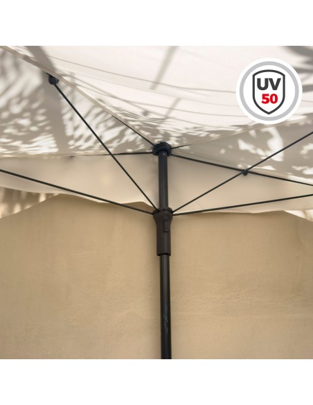 Sombrilla de pared para terraza o jardín 160x100 cm Aktive | Distria