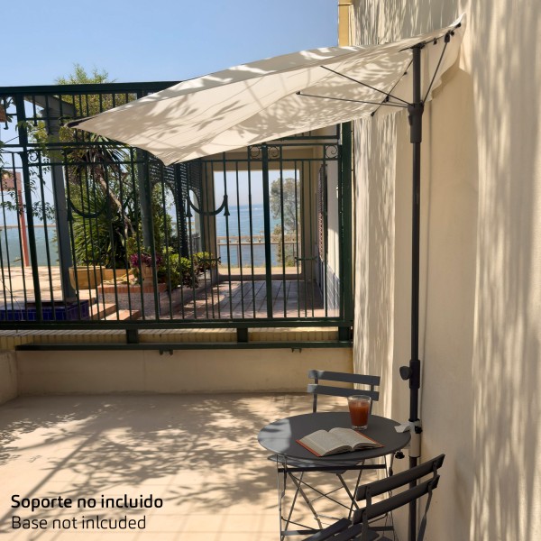 Sombrilla de pared para terraza o jardín 160x100 cm Aktive | Distria