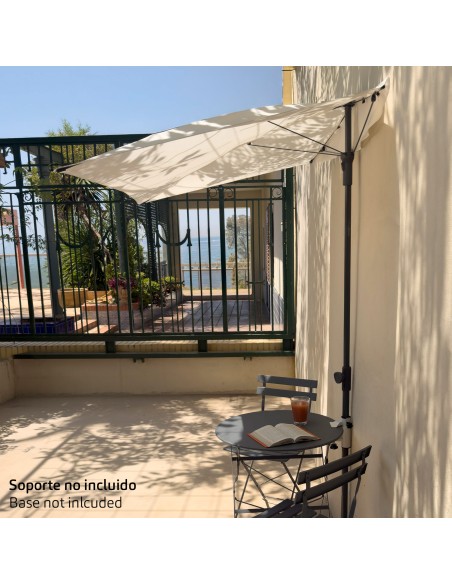 Sombrilla de pared para terraza o jardín 160x100 cm Aktive | Distria