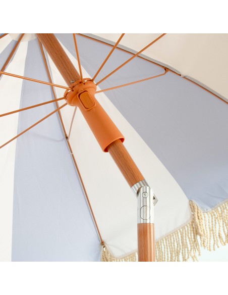 Aktive Sombrilla de playa 200 cm marinero y flecos | Distria