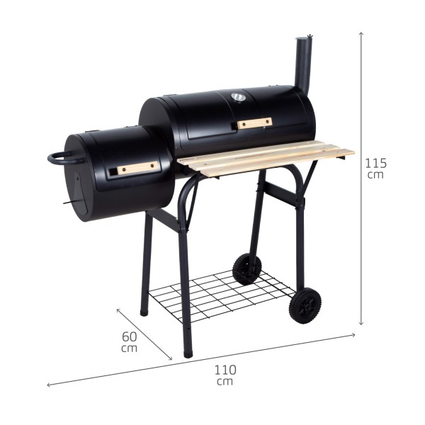 Barbacoa portátil carbón y ahumador | Barbacoas y accesorios