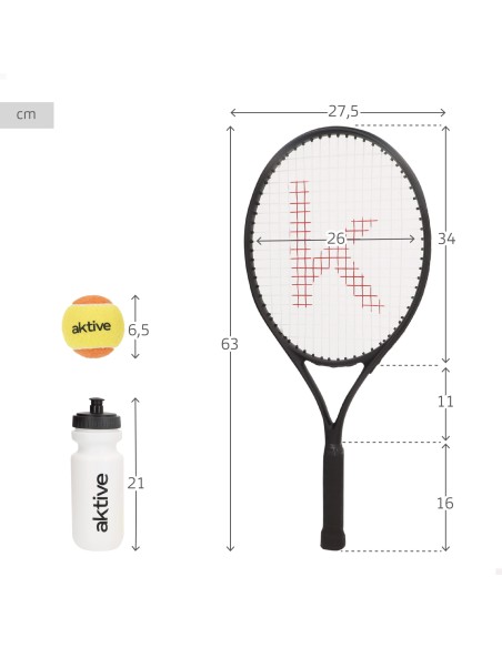 Kit raqueta de tenis iniciación (230 gr) | Distria