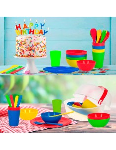 Set vajilla picnic 4 personas- Accesorios camping | Distria 2