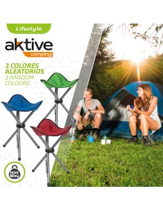 Taburete plegable-silla camping| Distria 2
