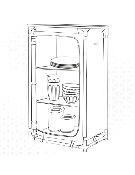 Mueble cocina plegable-Camping | Distria