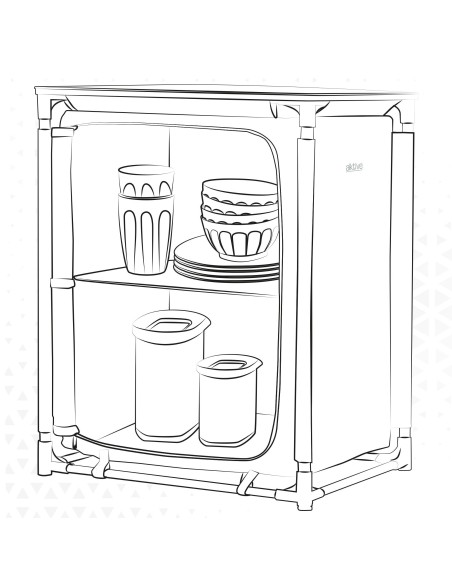 Mueble de cocina plegable-Camping | Distria