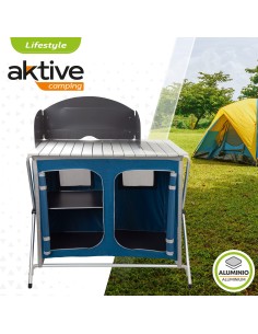 Mueble plegable con paravientos- Camping|Distria 2