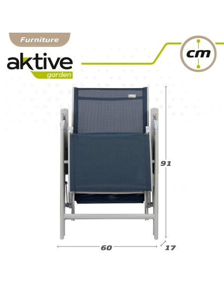 Silla tumbona plegable 8 posiciones Aktive | Distria
