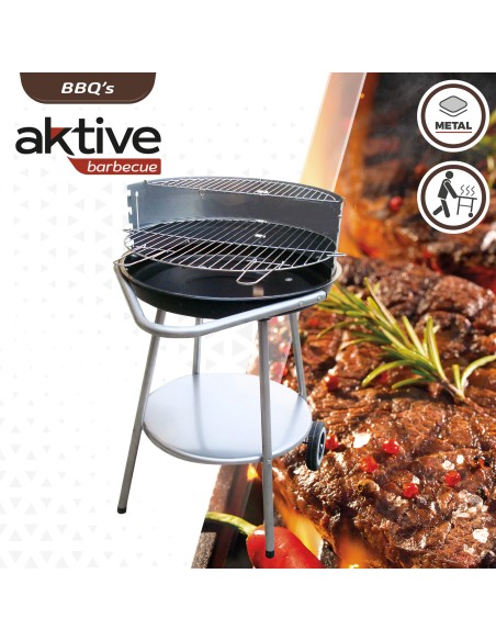 Barbacoa portátil 4 alturas Aktive | Barbacoas y accesorios