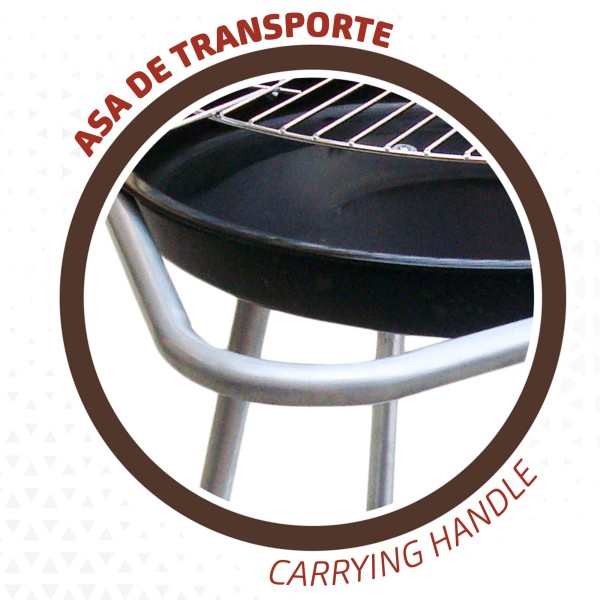Barbacoa portátil 4 alturas Aktive | Barbacoas y accesorios