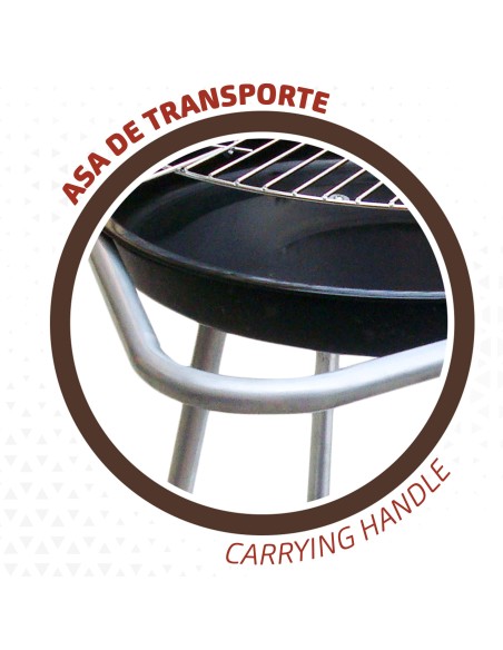 Barbacoa portátil 4 alturas Aktive | Barbacoas y accesorios