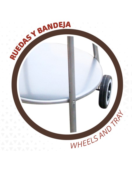 Barbacoa portátil 4 alturas Aktive | Barbacoas y accesorios