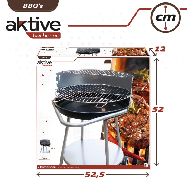 Barbacoa portátil 4 alturas Aktive | Barbacoas y accesorios