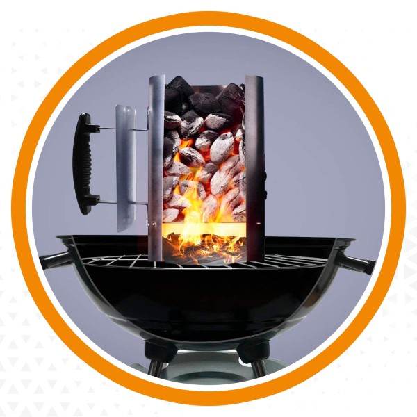 Chimenea de carbón para barbacoas | Distria