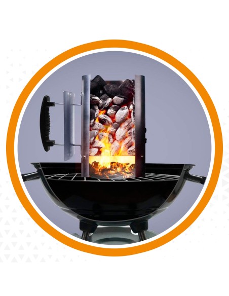 Chimenea de carbón para barbacoas | Distria