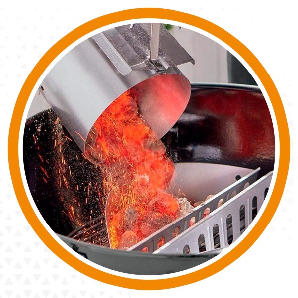 Chimenea de carbón para barbacoas | Distria