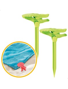 Pack de pinzas para toalla- accesorios playa | Distria 2