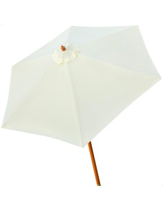 Parasol con mástil de madera - Decoración exterior | Distria