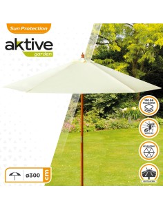 Parasol con mástil de madera - Decoración exterior | Distria 2