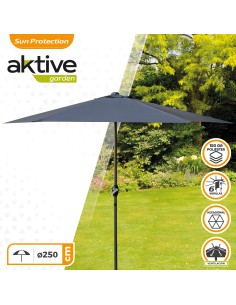 Parasol hexagonal con manivela Aktive | Distria 2