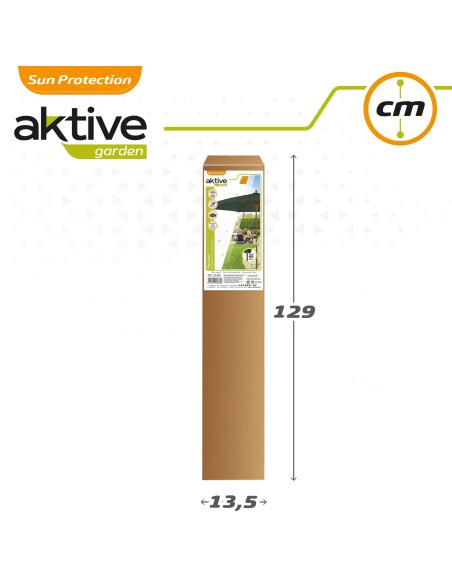 Parasol exterior color verde de 2,4 metros- Distria