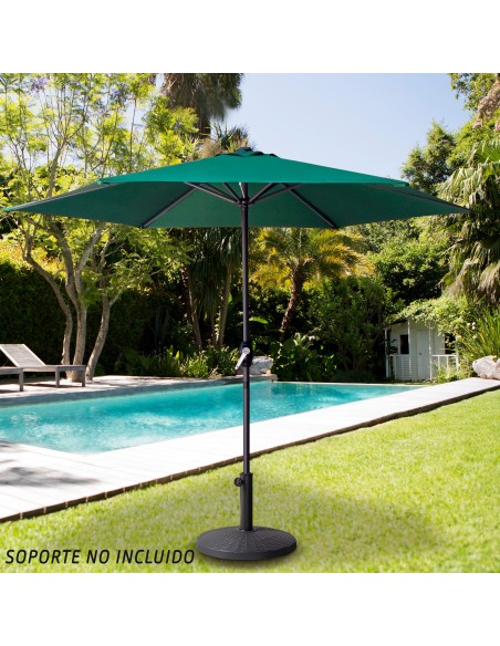 Parasol para jardín con manivela Aktive | Distria