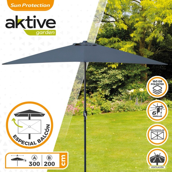 Parasol rectangular para terraza o balcón | Distria