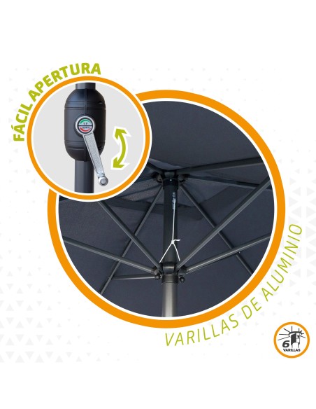 Parasol rectangular para terraza o balcón | Distria