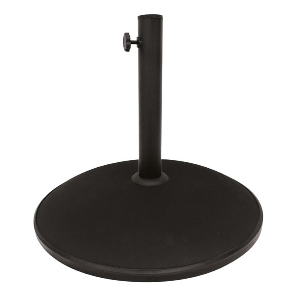 Base circular de parasol de cemento y acero 25 kg | Aktive