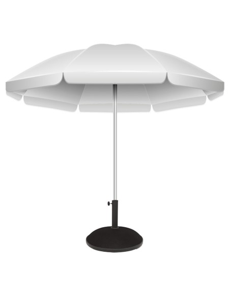 Base circular de parasol de cemento y acero 25 kg | Aktive