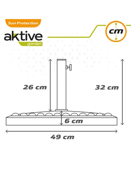 Base sombrilla poliresina Aktive Garden | Comprar online en Distria