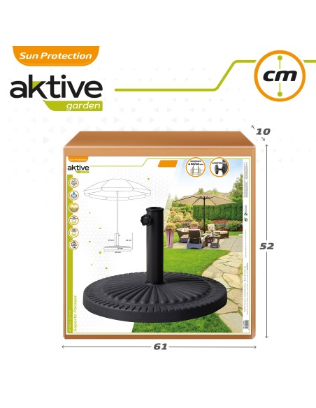 Base sombrilla poliresina Aktive Garden | Comprar online en Distria