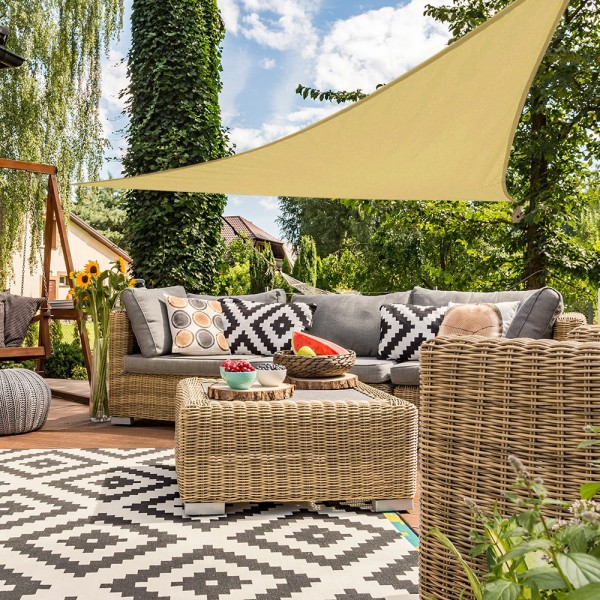 Toldo vela triangular en varios colores | Decoración | Distria