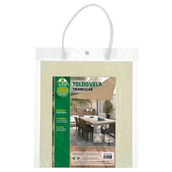 Toldo vela triangular 5x5x5 m | Distria | Tienda online de jardín