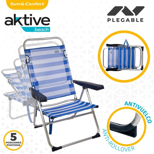 Silla plegable alta multiposición | Distria