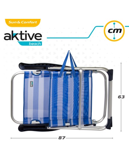 Silla plegable alta multiposición | Distria