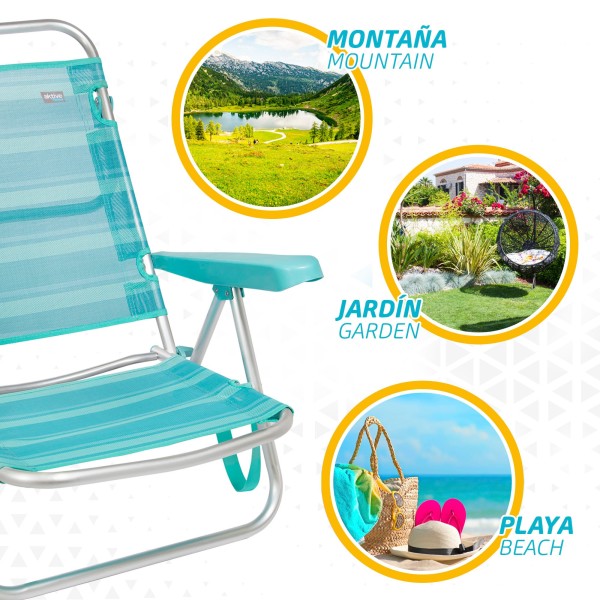 Silla plegable multiposición | Distria