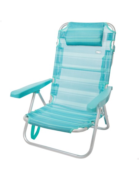 Silla plegable multiposición con cojín | Distria