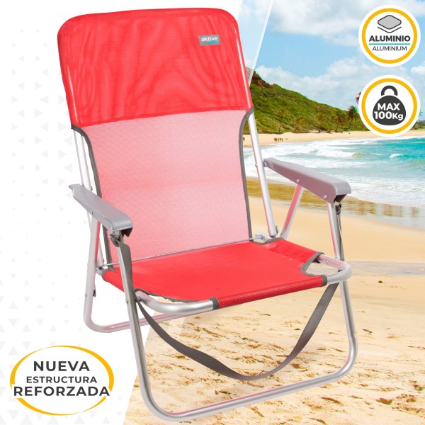 Silla de playa plegable fija | Distria