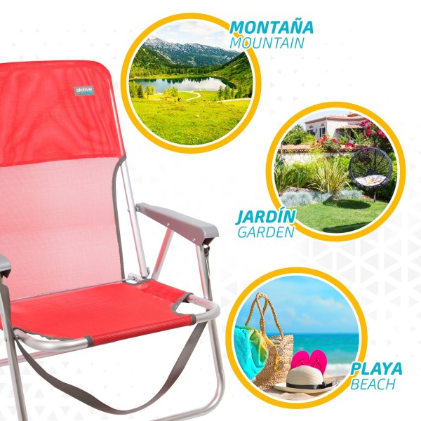 Silla de playa plegable fija | Distria