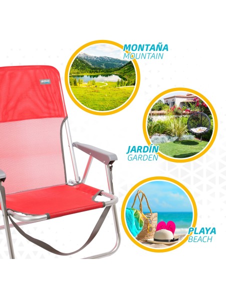 Silla de playa plegable fija | Distria