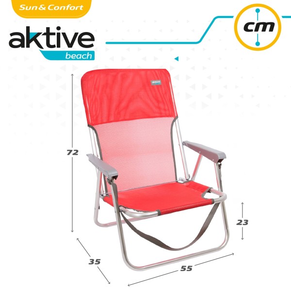 Silla de playa plegable fija | Distria