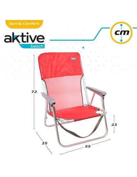 Silla de playa plegable fija | Distria