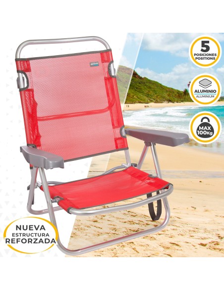 Silla plegable reclinable de playa | Distria
